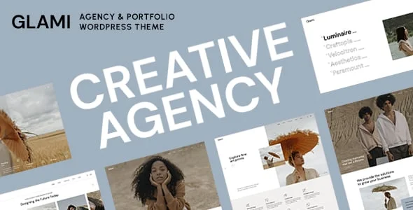 Glami - Creative Agency and Portfolio Theme — homepage layout