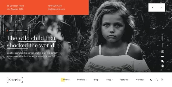 Katerina - Photography & Portfolio WordPress Theme — service and pricing page