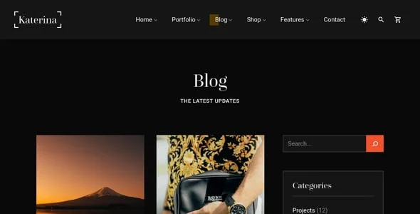 Katerina - Photography & Portfolio WordPress Theme — interior page design