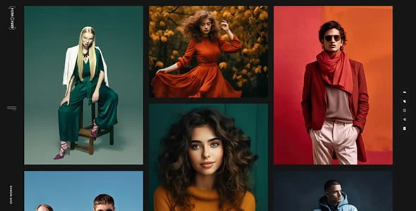 Kimono - Photography Portfolio WordPress Theme — content section layout