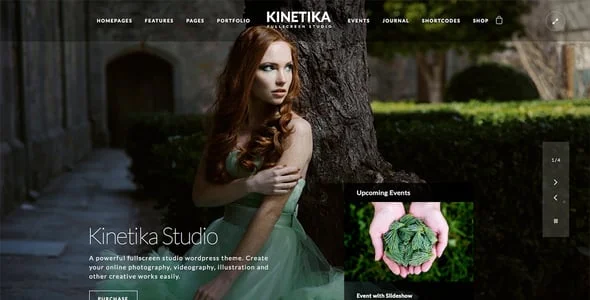 Kinetika | Photography Theme for WordPress — service and pricing page