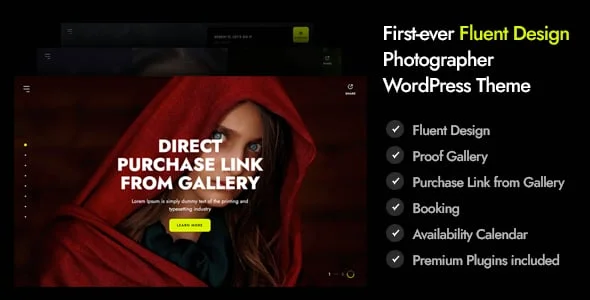 Marshmallow - Photographer WordPress Theme — homepage layout