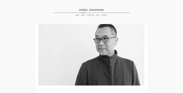 Nakamura - Minimal Photography and Portfolio WordPress Theme — case study or portfolio page