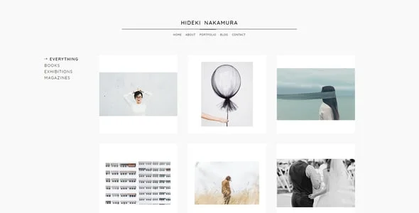 Nakamura - Minimal Photography and Portfolio WordPress Theme — interior page design