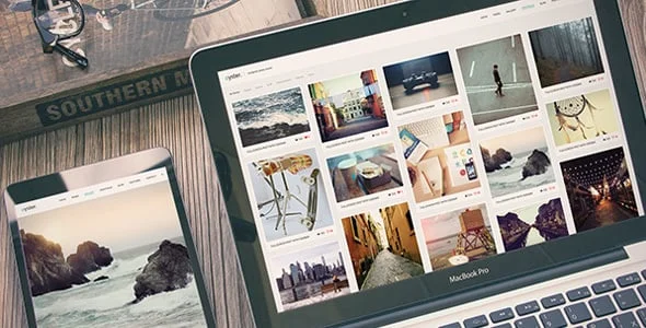 Oyster - Photography WordPress Theme — homepage layout