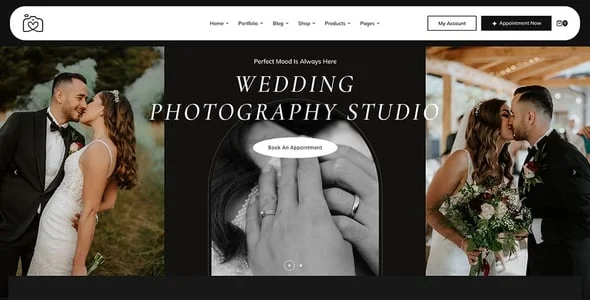 Photobooth - Photography Portfolio WordPress Theme — content section layout