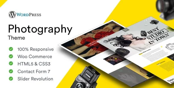 Photography - Photoshoot and Videography Responsive WordPress Theme — homepage layout