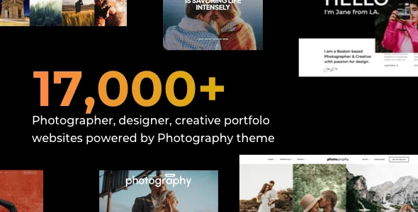 Photography WordPress — service and pricing page