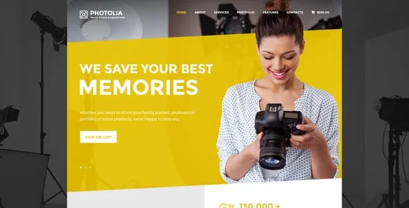 Photolia | Photo Company & Supply Store WordPress Theme — case study or portfolio page