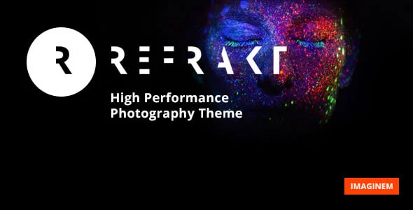 Refrakt | Photography Theme for WordPress — homepage layout