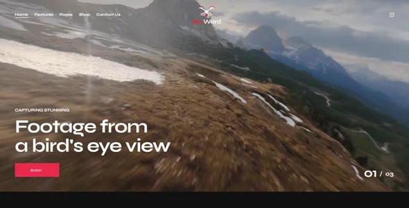 Skyward - Drone Aerial Videography WordPress Theme + Online Store — service and pricing page