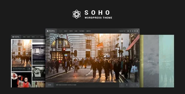 SOHO - Photography WordPress Theme — homepage layout