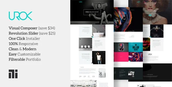 Urok - Fashion Photography Theme — homepage layout
