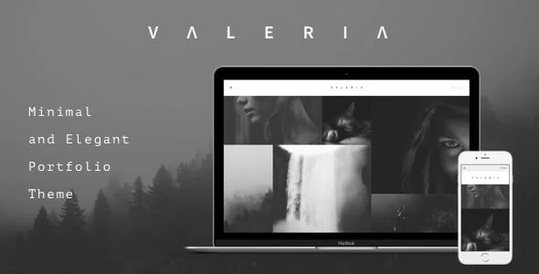 Valeria - Photography WordPress Theme — homepage layout