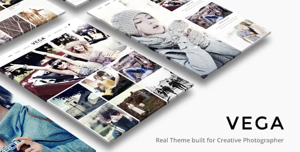 Vega | Photography WordPress — homepage layout