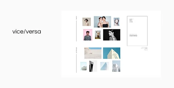 Viceversa - Minimal Photography and Portfolio WordPress Theme — homepage layout