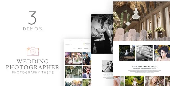 Wedding Photographer WordPress Theme - Vivagh — homepage layout