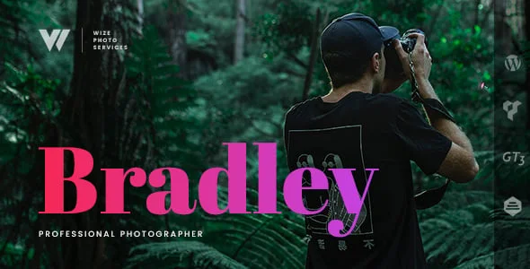 WizePhoto - Photography Portfolio WordPress Theme — homepage layout