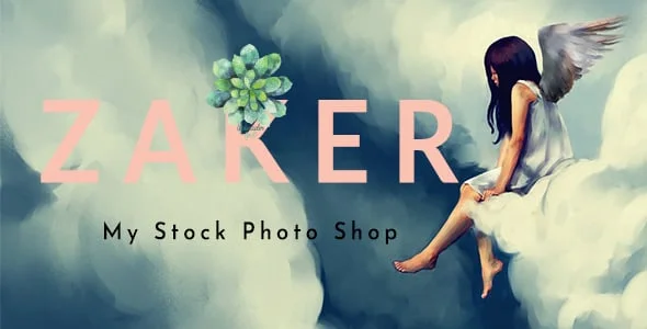 Zaker - Selling Your Stock Photos Online WordPress Theme — homepage layout