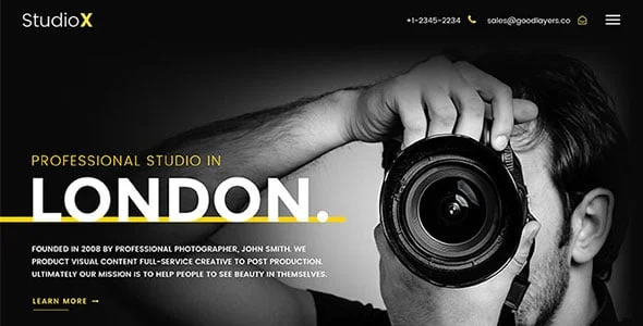 Ztudio X - Photography WordPress — service and pricing page