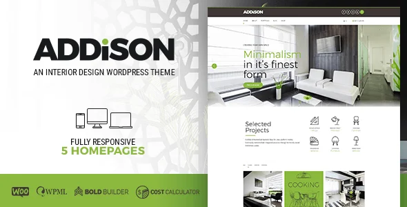 Addison - Architecture & Interior Design WordPress Theme — case study or portfolio page