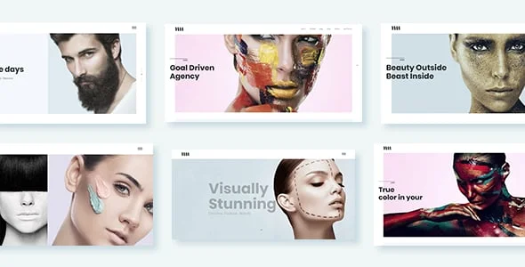 Adios - Portfolio Elementor WordPress Theme — homepage layout