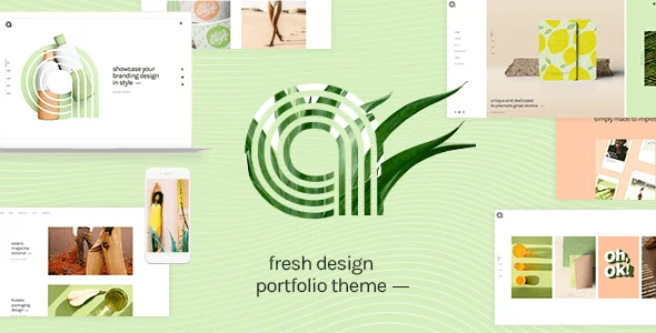 Agava - Design Portfolio WordPress Theme — homepage layout