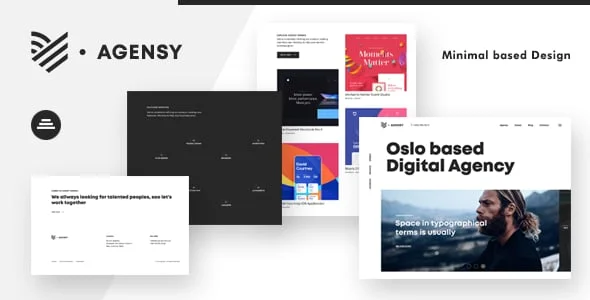 Agensy | Digital Lab & Creative Solutions Theme — homepage layout