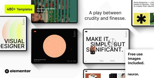 Akko - Portfolio WordPress Theme — homepage layout