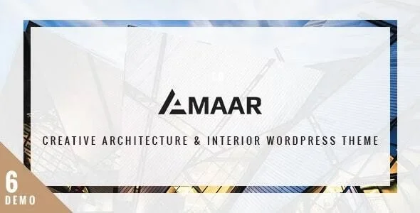 Amaar - Creative Architecture & Interior WordPress Theme — homepage layout