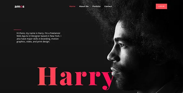 Amos - Creative WordPress — content section layout