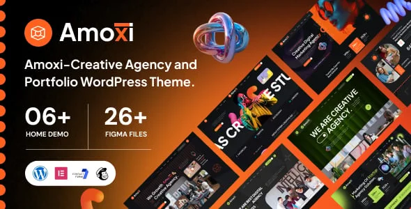 Amoxi - Creative Agency and Portfolio  WordPress Theme — homepage layout