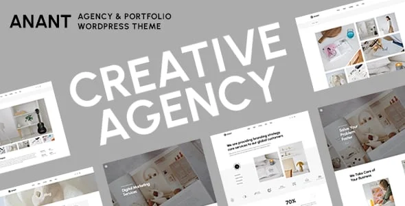 Anant - Creative Elementor Theme — homepage layout