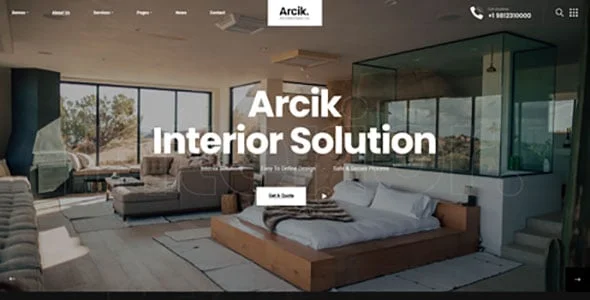 Arcik - Architecture WordPress Theme — case study or portfolio page