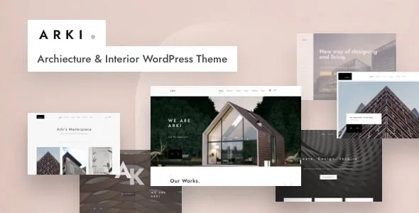 Arki - Architecture WordPress — homepage layout