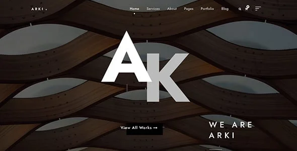 Arki - Architecture WordPress — case study or portfolio page