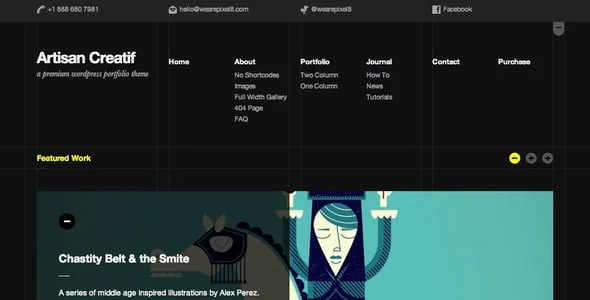 Artisan Creatif – A WordPress Portfolio Theme — service and pricing page
