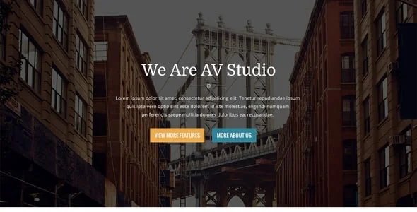 AV Studio - One Page WordPress Theme — service and pricing page