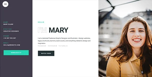 Awam - Creative Agency Portfolio Elementor WordPress Theme — content section layout