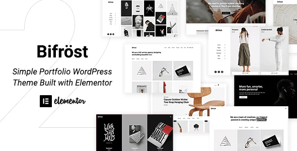 Bifrost - Simple Elementor WordPress Theme — homepage layout
