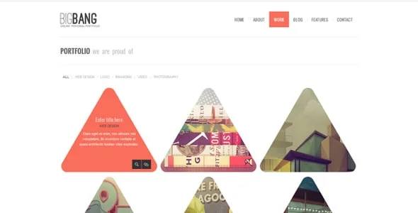 Bigbang - Responsive WordPress Theme — case study or portfolio page