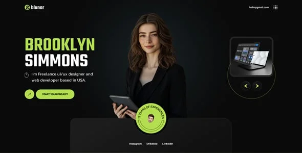 Blunor – Creative Agency WordPress Theme — interior page design