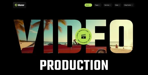 Blunor – Creative Agency WordPress Theme — content section layout