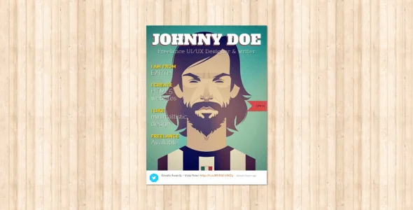 BookCard WP - 3D Folded vCard WordPress Theme — interior page design