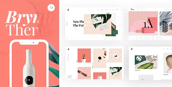 Brynn - Creative Portfolio WordPress Theme — homepage layout