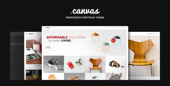 Canvas - Interior and Furniture Agency WordPress Theme — homepage layout