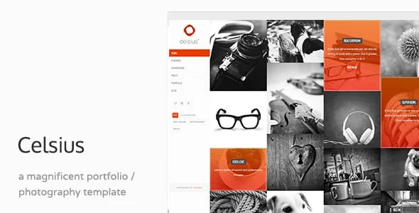 Celsius - Creative Agency Portfolio WP Theme — homepage layout
