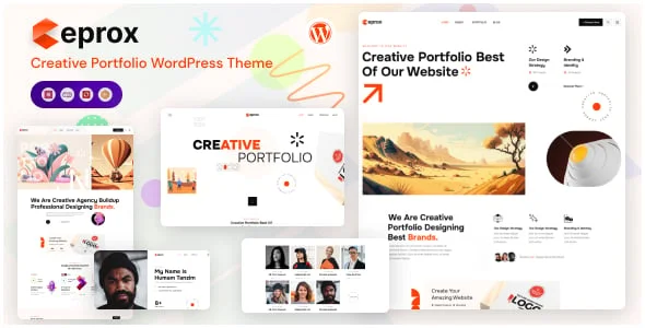 Ceprox - Creative Portfolio WordPress Theme — homepage layout