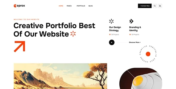 Ceprox - Creative Portfolio WordPress Theme — interior page design