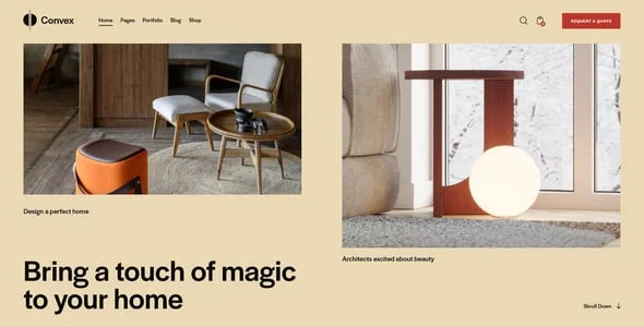 Convex - Architecture & Interior Design WordPress Theme — interior page design